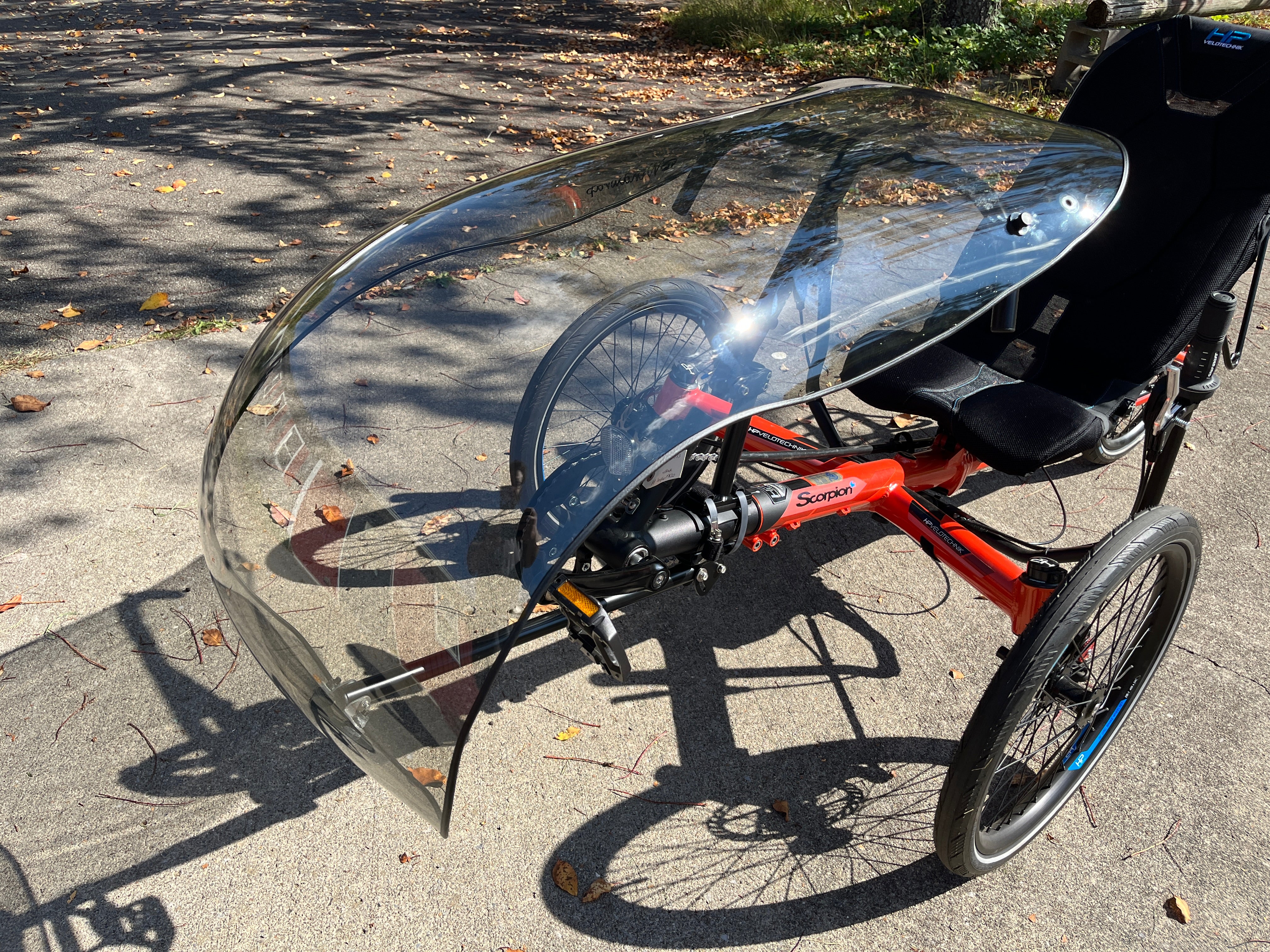 Recumbent trike cheap windshield