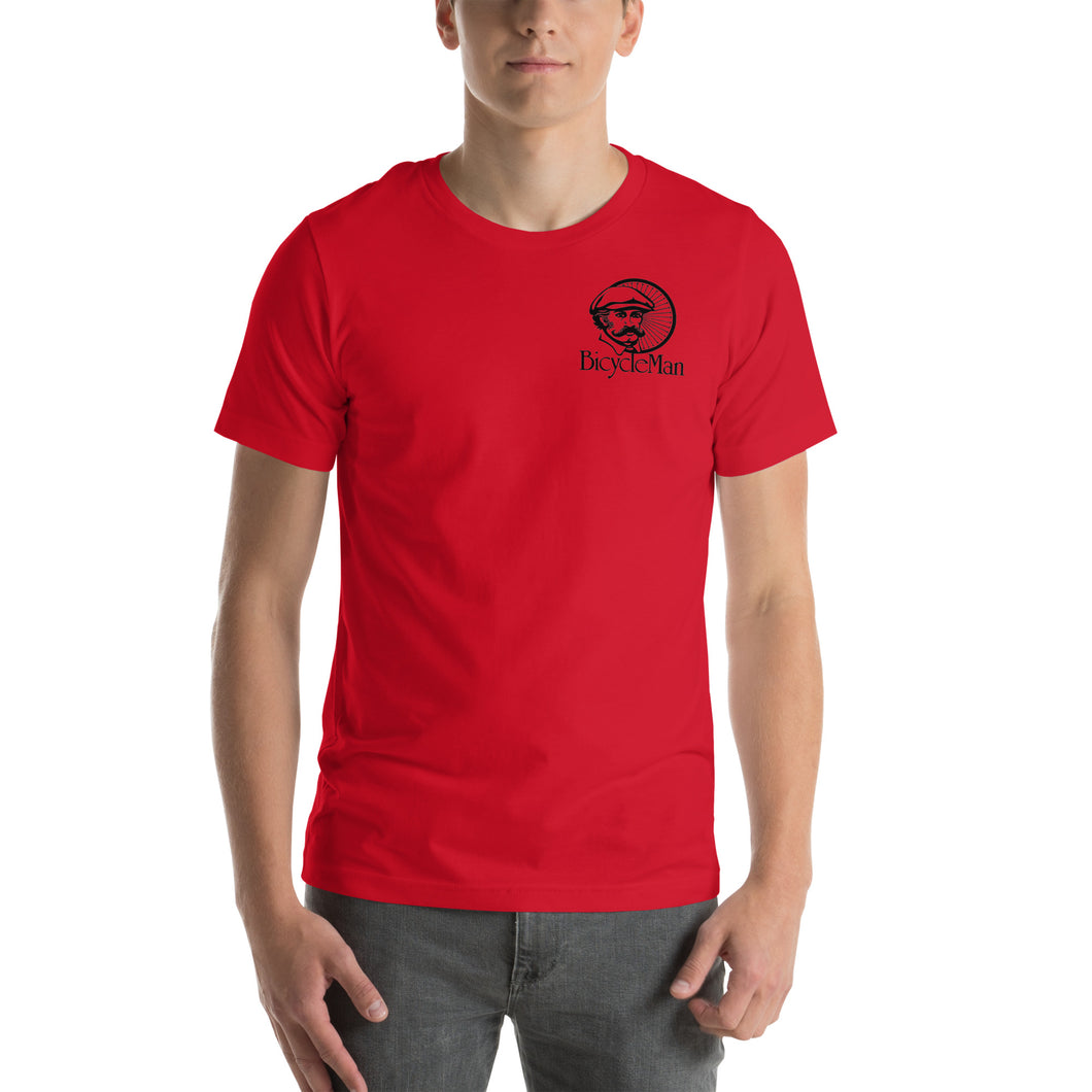 Bicycle Man T-Shirt Pocket Logo