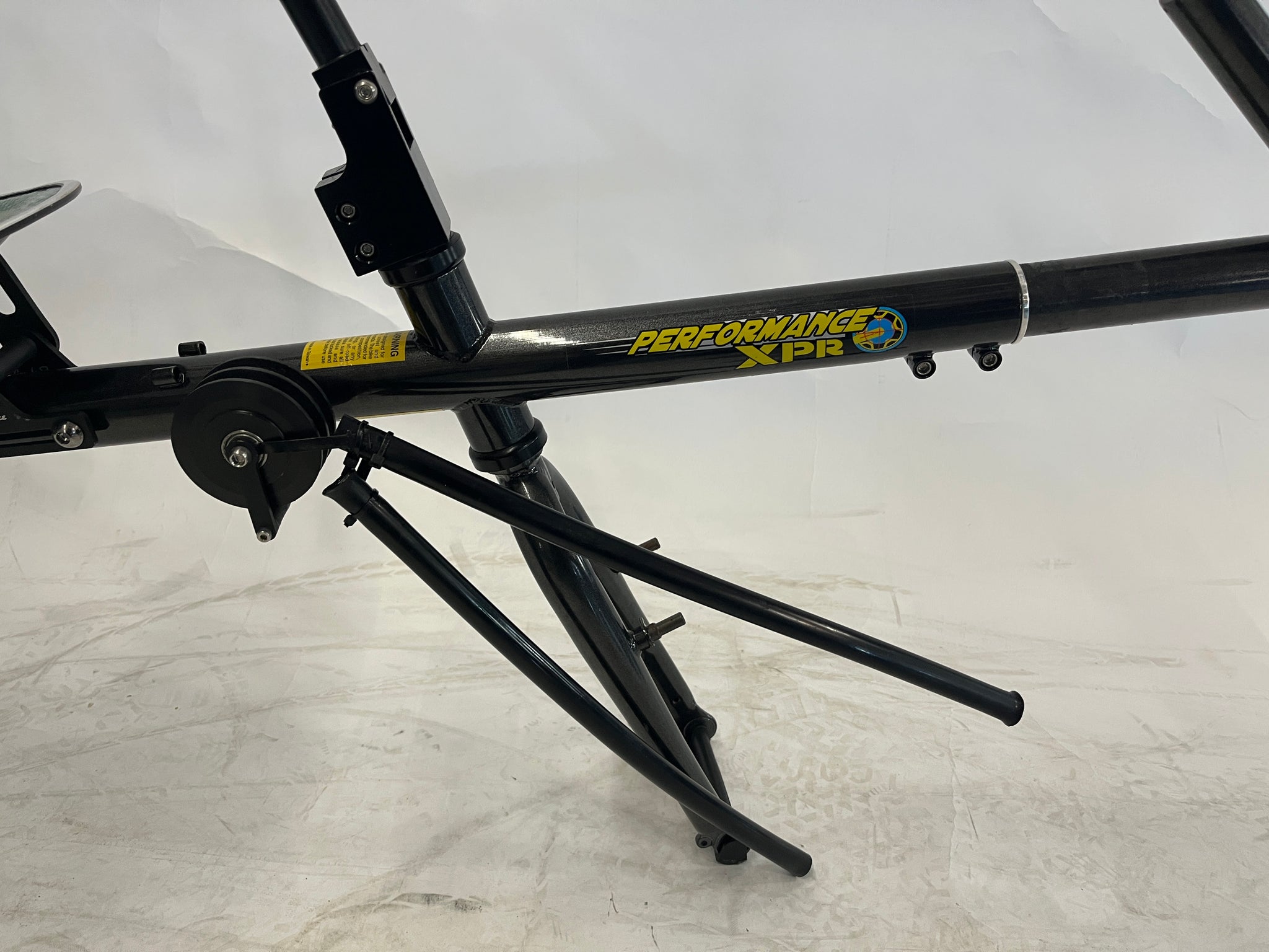 Performance XPR Blade Recumbent bike OSS black frameset W seat handleb –  Bicycle Man LLC